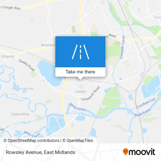 Rowsley Avenue map