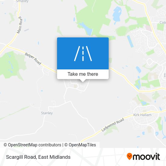 Scargill Road map