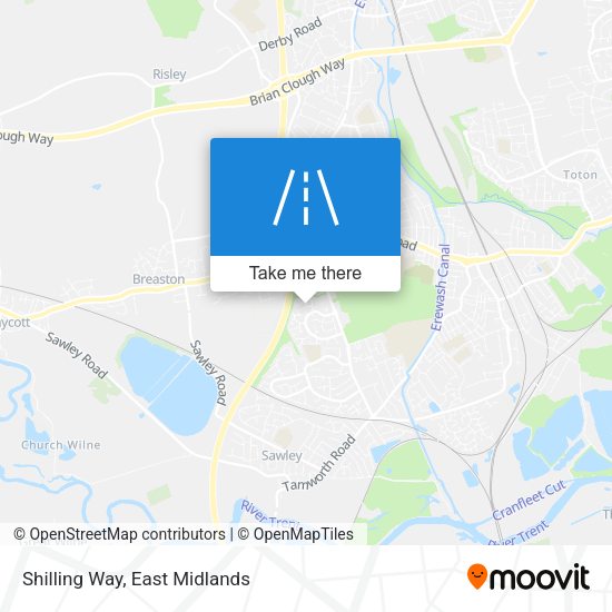 Shilling Way map