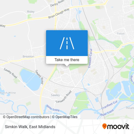 Simkin Walk map