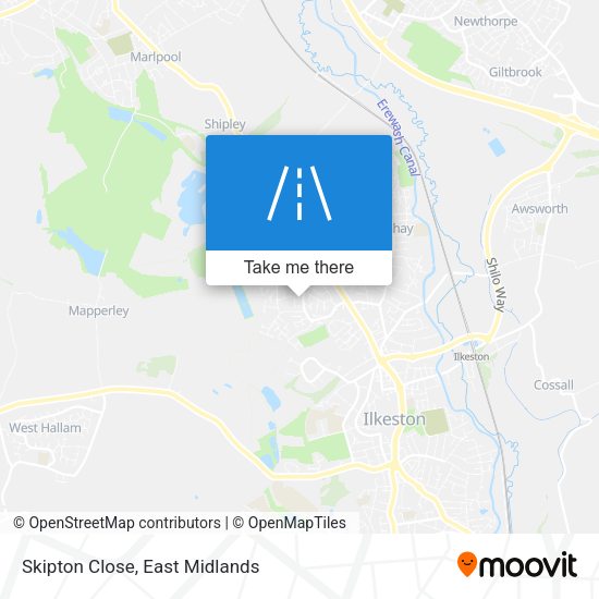 Skipton Close map
