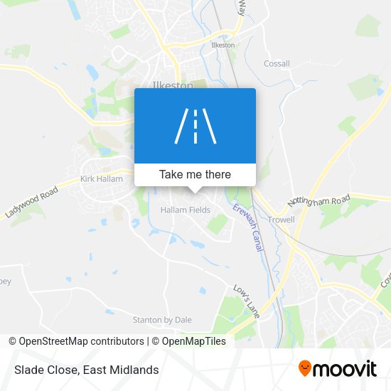 Slade Close map