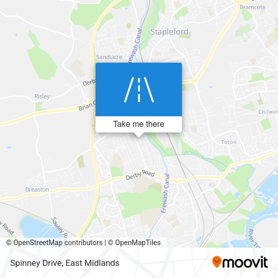 Spinney Drive map