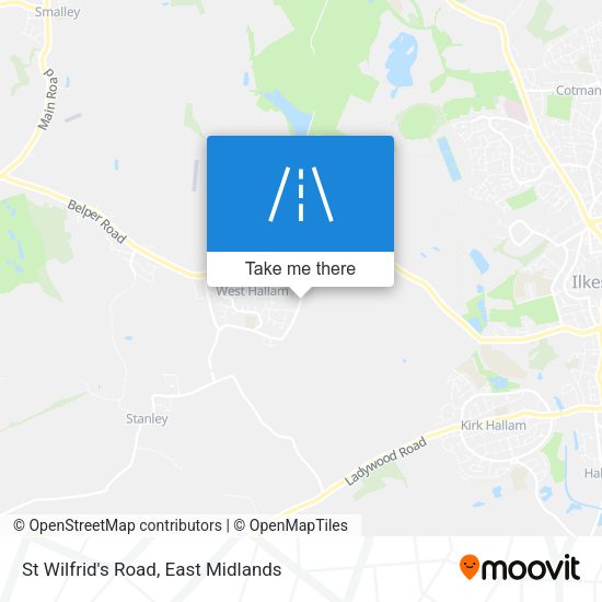 St Wilfrid's Road map