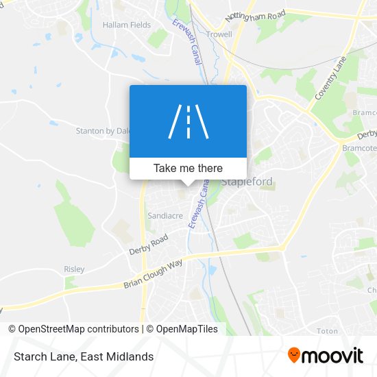 Starch Lane map