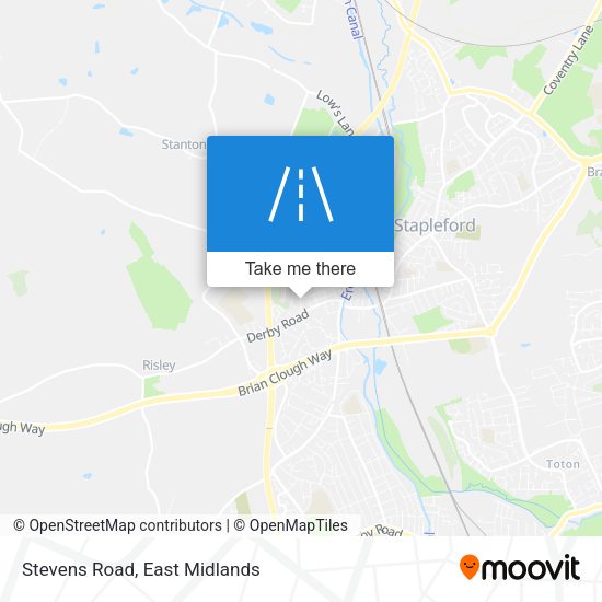 Stevens Road map