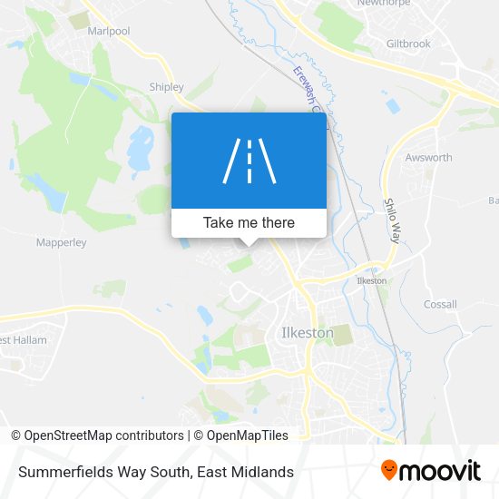 Summerfields Way South map