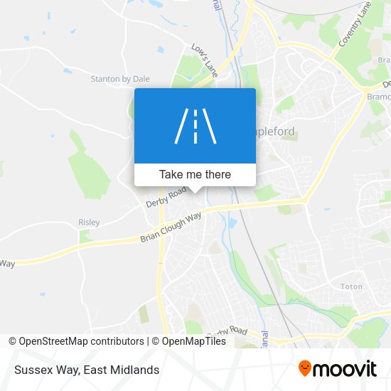 Sussex Way map