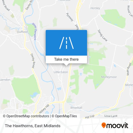 The Hawthorns map