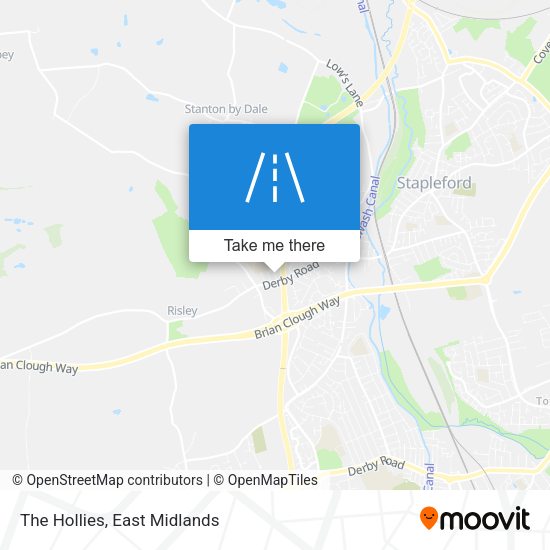 The Hollies map