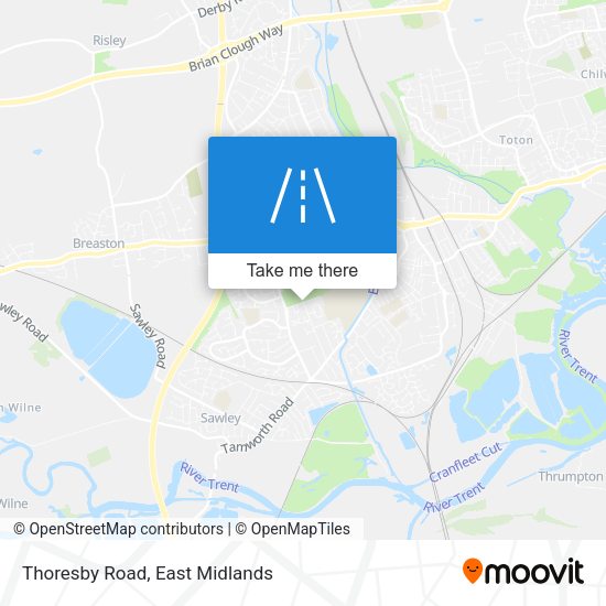 Thoresby Road map