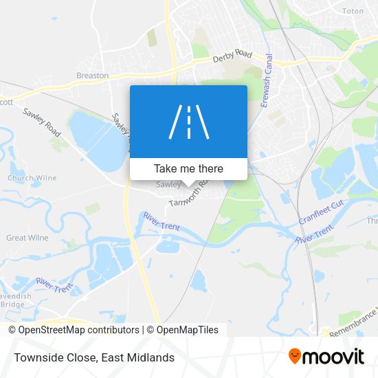 Townside Close map