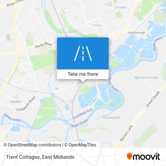 Trent Cottages map