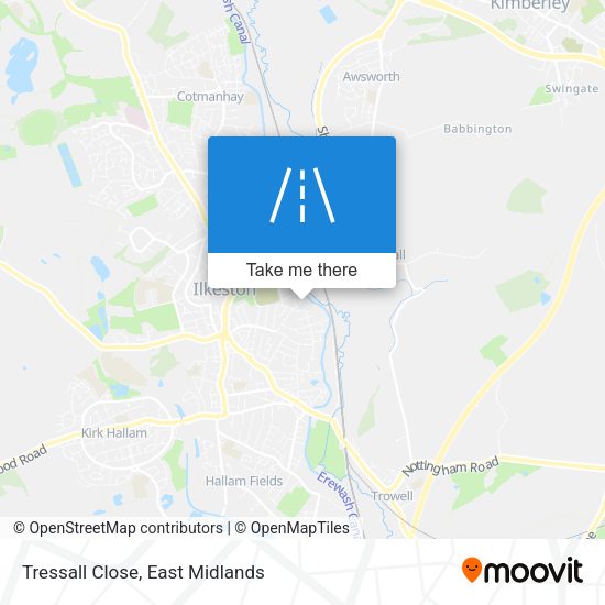 Tressall Close map