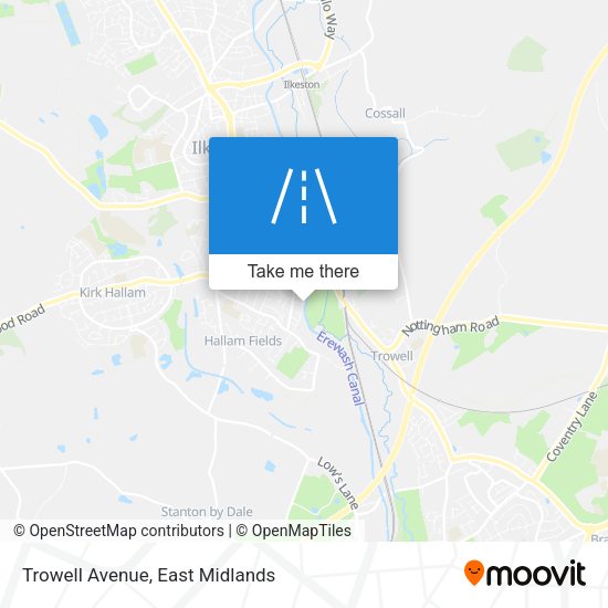 Trowell Avenue map