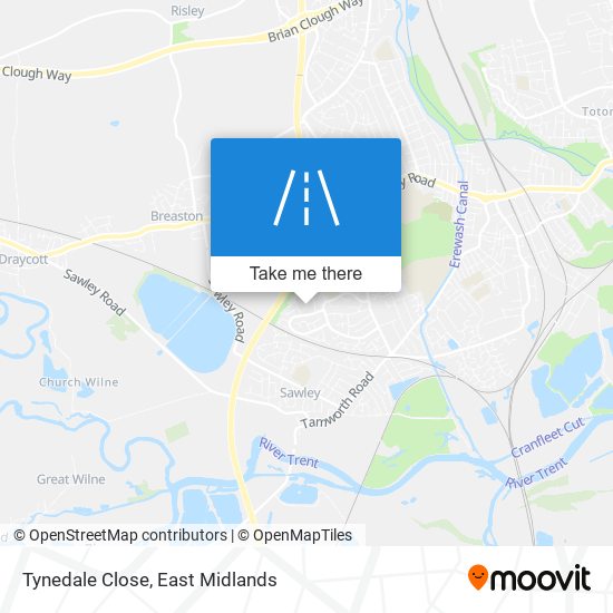 Tynedale Close map