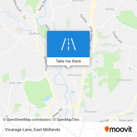 Vicarage Lane map