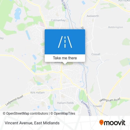Vincent Avenue map