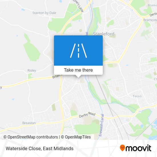 Waterside Close map