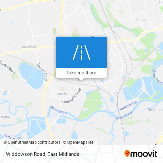 Widdowson Road map