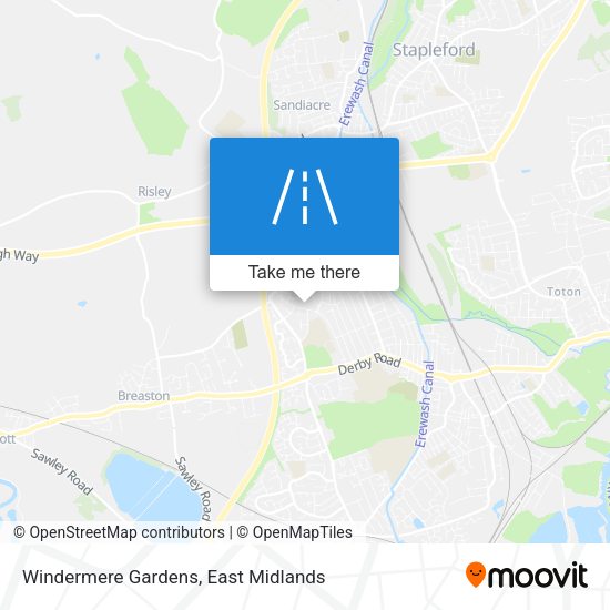 Windermere Gardens map