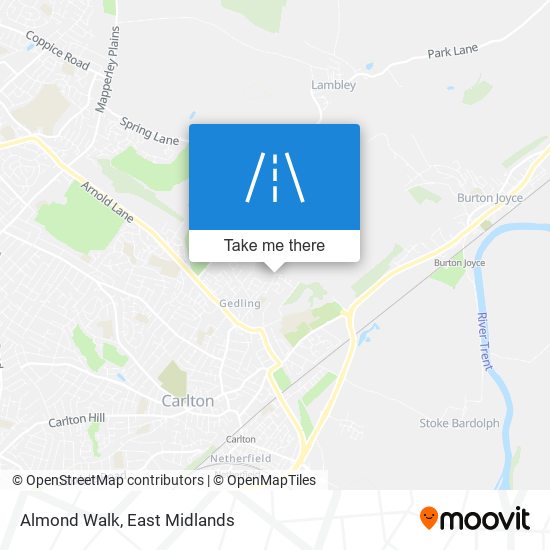 Almond Walk map