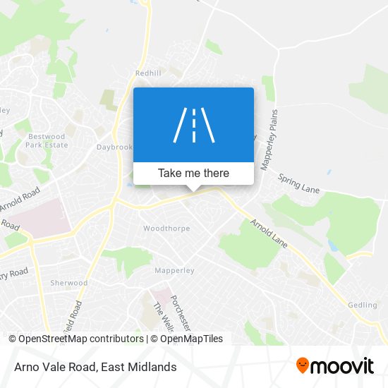 Arno Vale Road map
