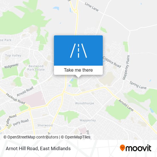Arnot Hill Road map