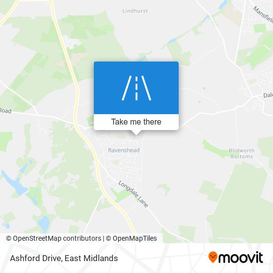 Ashford Drive map