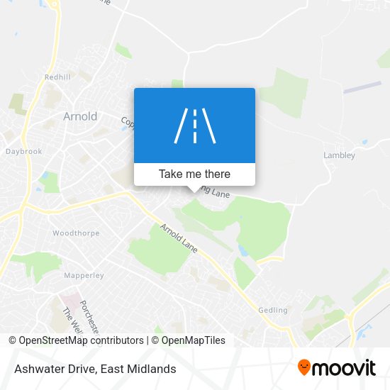 Ashwater Drive map