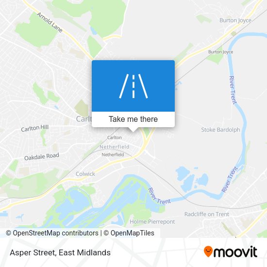 Asper Street map