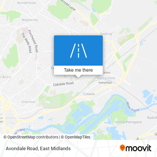 Avondale Road map