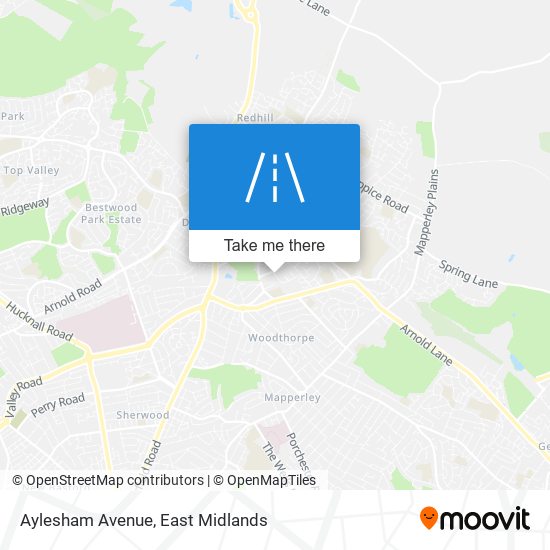 Aylesham Avenue map