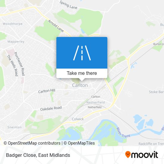 Badger Close map