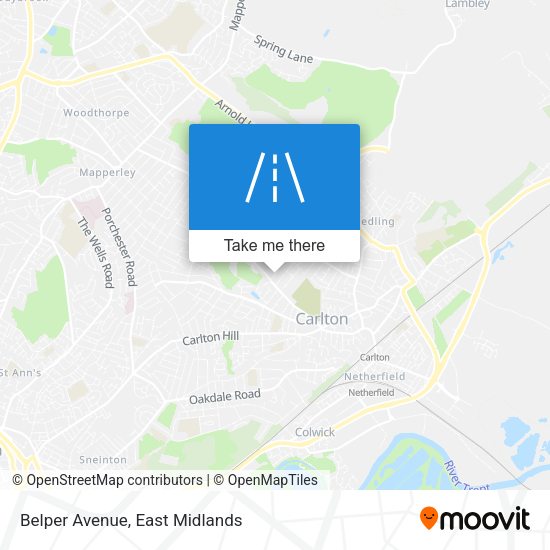 Belper Avenue map