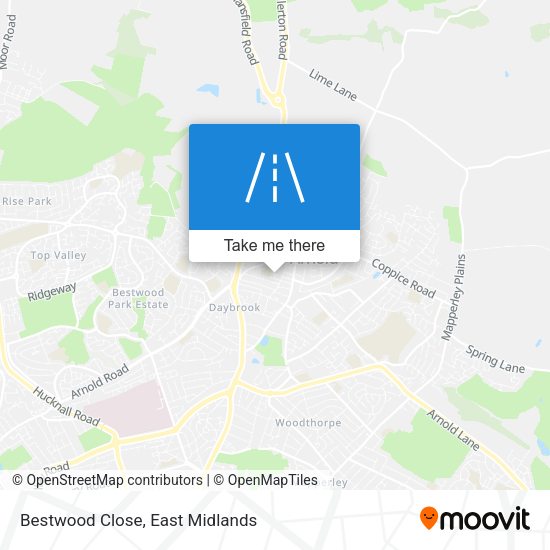 Bestwood Close map