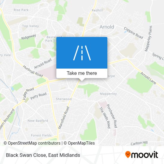 Black Swan Close map