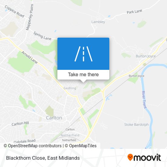 Blackthorn Close map