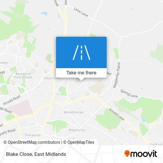 Blake Close map