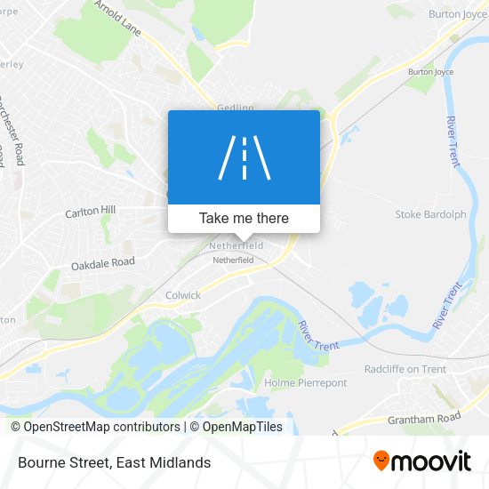 Bourne Street map