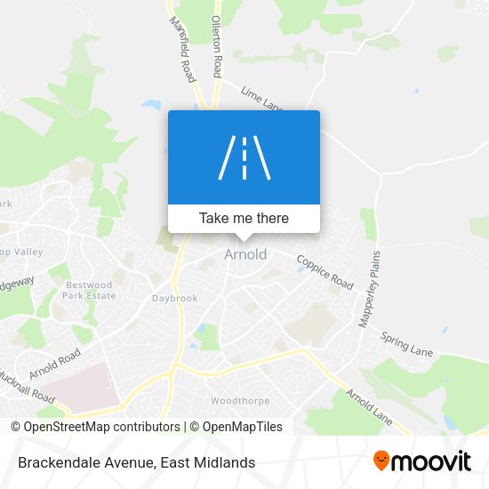 Brackendale Avenue map
