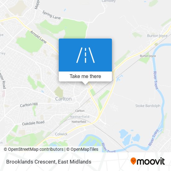 Brooklands Crescent map