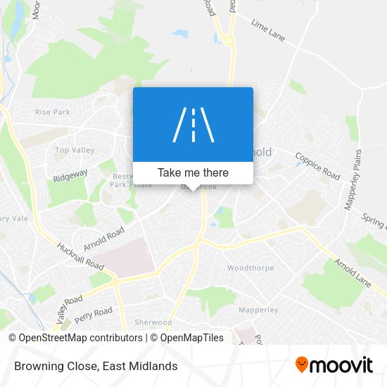 Browning Close map