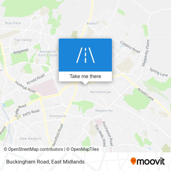 Buckingham Road map