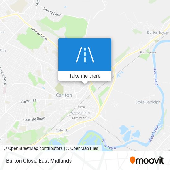 Burton Close map