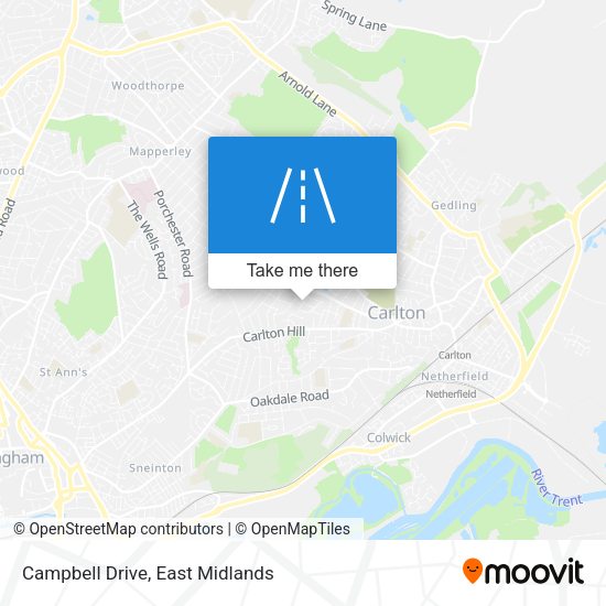 Campbell Drive map