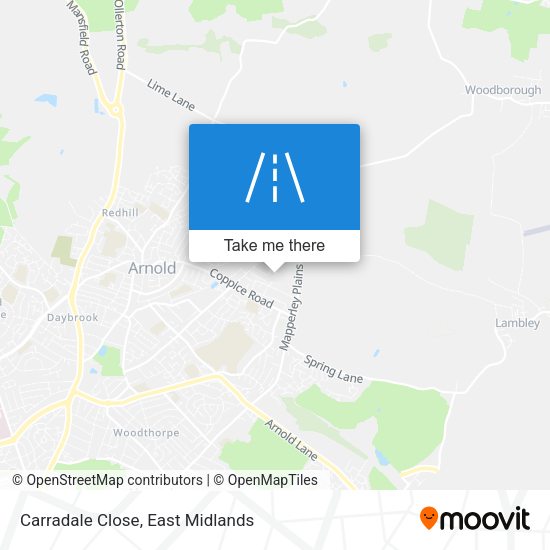 Carradale Close map