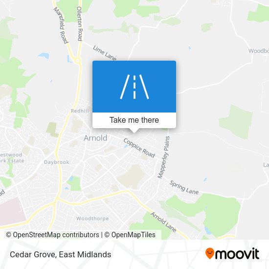 Cedar Grove map