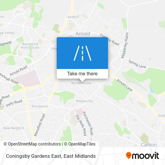 Coningsby Gardens East map