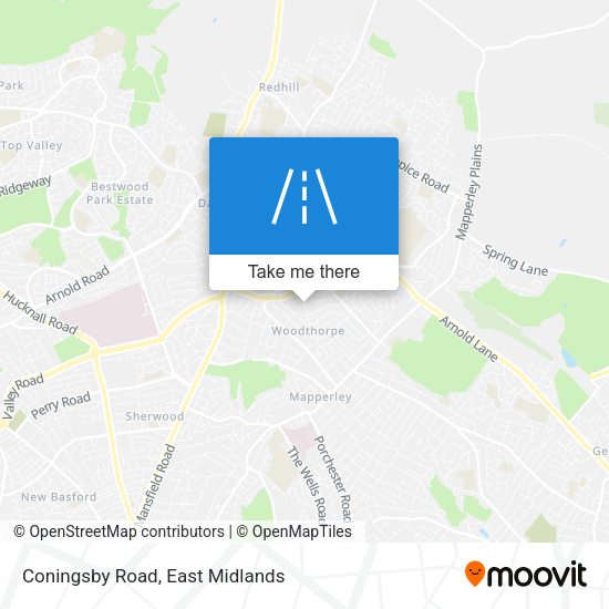 Coningsby Road map